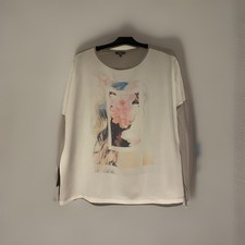 Street One Shirt 38, Grau, Vorne Bluse Hinten Shirt