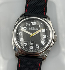 S. Oliver Ref. 1465 Quartz Watch Armbanduhr Herren - 44x44mm Edelstahl Datum