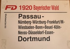 Zuglaufschild EC 21  " Franz