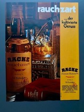 Racke rauchzart ...der kultivierte Genuss Whisky 1969 Vintage Ad Werbung Reklame