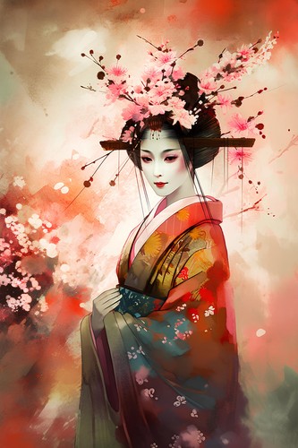 Wandbild schöne asiatische - schöne,