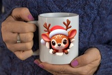 Lustige 3D Weihnachts Tasse