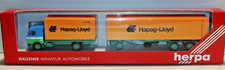 Herpa 1:87 H0 LKW Mercedes Benz NG Container-Hängerzug Hapag-Lloyd OVP 811544