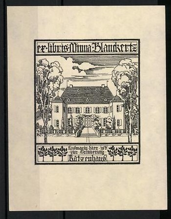 Exlibris minna blanckertz - minna,