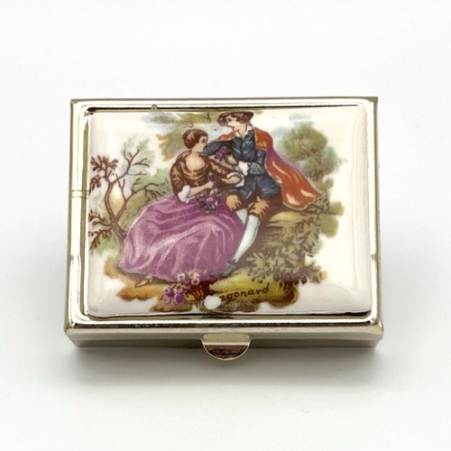 Vintage pillendose antik - vintage,