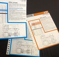 RENAULT SAVIEM LKW Serie JL….3 Prospektblätter (F)…RAR + TOP…..1966