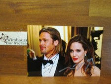Original Autograph Angelina Jolie & Brad Pitt /// Autogramm Autograph signiert s