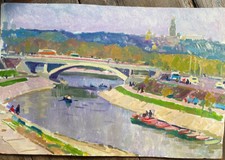 :: OIL PAINTING CITY VIEW WITH