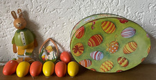 Ostern Ostereier Holz Erzgebirge Osterhase Hampelmann Blechdose Ei