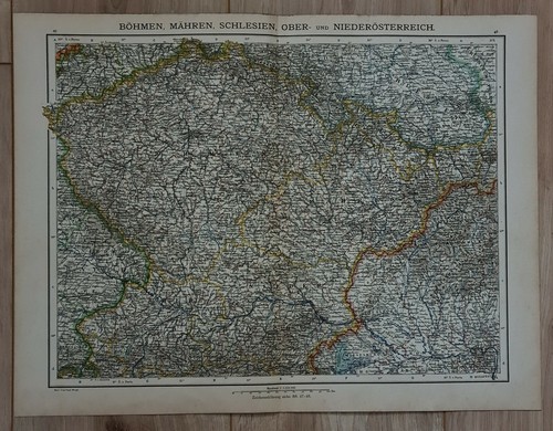 Landkarte map 1895 böhmen - landkarte,