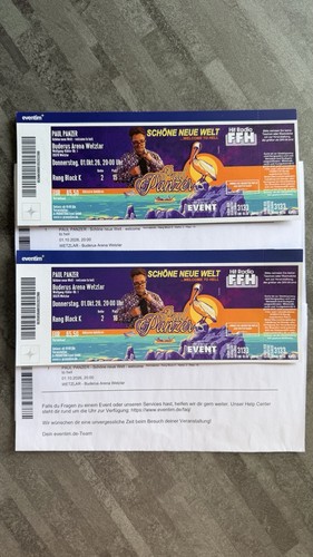 Tickets für paul panzer - 2, –