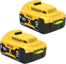2X Für DeWalt DCB184 Akku 8,0Ah XR 18V-20V Li-Ion Batterie DCB182 DCB205 DCB204