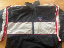 colo colo trikot Trainingsjacke Oldschool altes Design Indianer Fußballklub  L