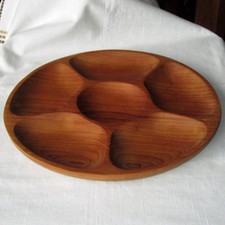 Teakholz Schale mid century