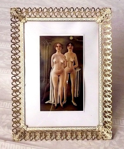 Bilderrahmen jugendstil bronze - bilderrahmen,