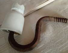 alter Isolator DDR Hartporzellan Hochspannung  Vintage Deko Retro Loft