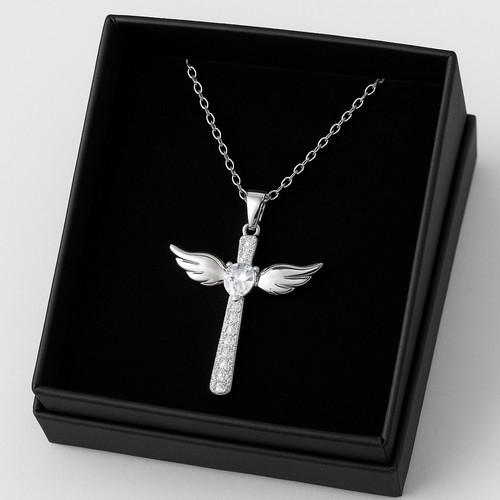 Kreuz halskette silber - halskette,