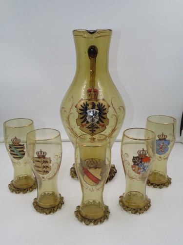 Antikes glas set - antikes, 5