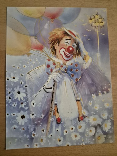 Bild mit clown 15x20cm - mit,