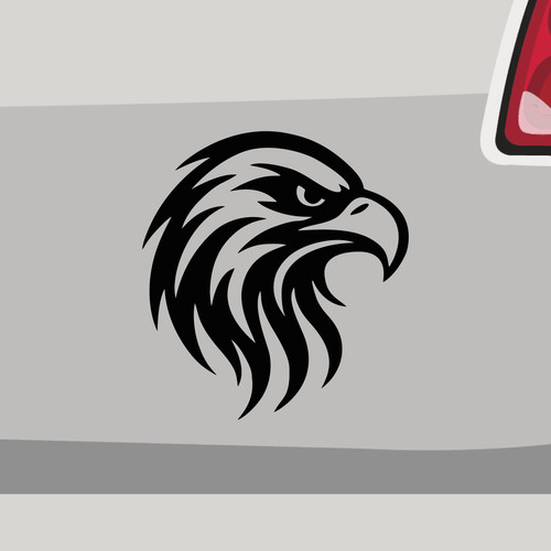 Autoaufkleber adlerkopf tribal - adlerkopf,
