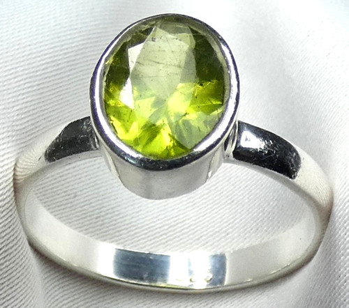 Ring peridot olivin 925 - peridot,