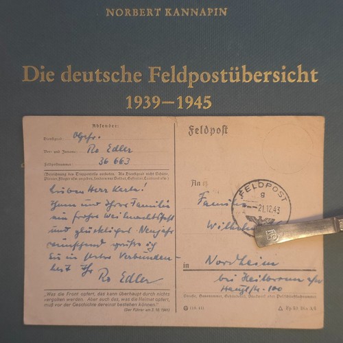 Feldpost 1943 fpn - 36663, 2