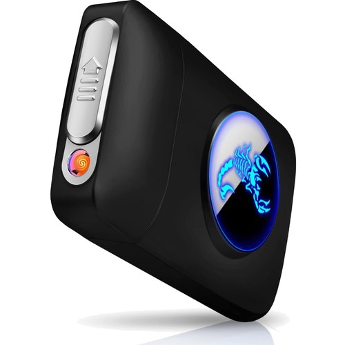 Zigarettenetui feuerzeug led - zigarettenetui,