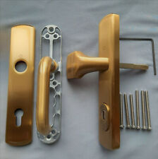 HOPPE Haustür Schutz-Garnitur, Messing F72, PZ 92mm, Rechts / Links