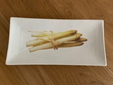 Spargelplatte , Porzellan  ASA