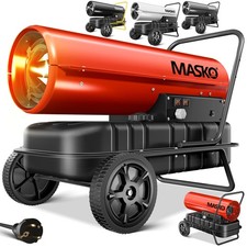 MASKO® Heizkanone 30kW Diesel Bau Heizer Trockner Öl Heizung Heiz Gerät Gebläse
