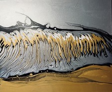 Acryl  Pouring Fluid Painting