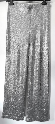Paillettenhose silber gr - h&m,