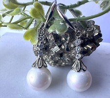 925 Silber Brautohrringe Ohrhänger Brautschmuck Hochzeit