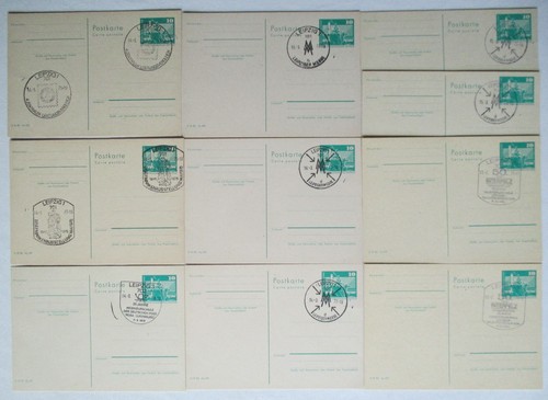 B2999 ganzsachen ddr 10x - b2999,