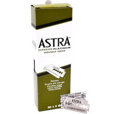 Astra Superior Platinum Double Edge 100 Razor Blades 20 x 5 pieces 5-pack