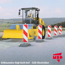 5x Leitbaken mit Bakenfuß -