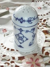 Großer Zuckerstreuer   Alt Tettau    Indisch Blau  Porzellan  (50)