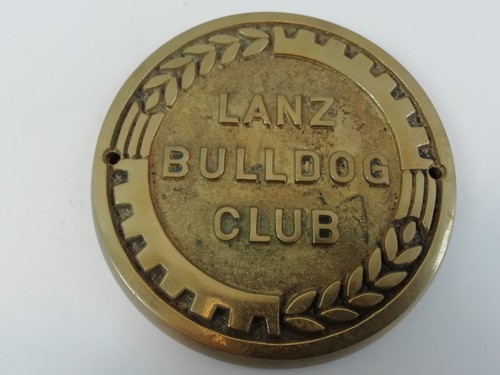 Plakette lanz bulldog club - bulldog,
