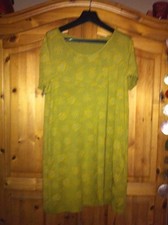 Gudrun Sjöden grünes Sommerkleidmit Blumen, Gr. L *top