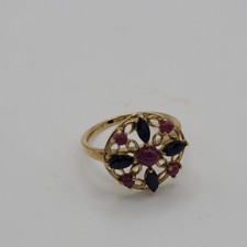 Rubin-Saphir Goldring 375/-