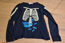 Shirt Halloween Skelett Gr 134/140