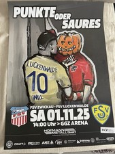 Ansetzungsplakat FSV Zwickau- FSV 63 Luckenwalde