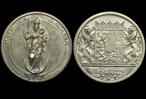 Bayern versilberte medaille - bayern:,