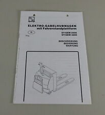 Betriebsanleitung / Handbuch FA/BA Elektro-Hubwagen EY-GEM 2000/3200 von 07/1991