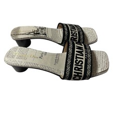 Christian Dior Newspaper Sandalen Absatz Dway, Gr. 37
