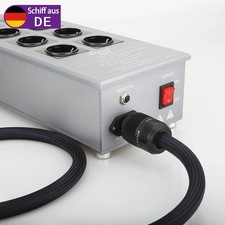 Audiophile AC Kaltgerätekabel HIFI Vergoldete EU Schuko IEC Female Netzkabel 2M