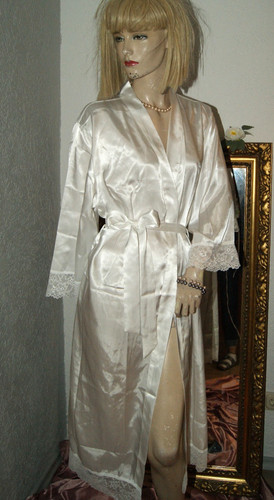 Langer satinglanz negligee - langer,