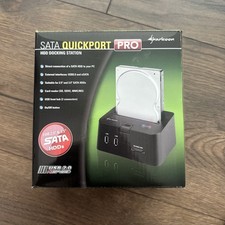 Sharkoon SATA QuickPort Pro HDD Docking Station USB eSATA 2,5” 3,5” OVP