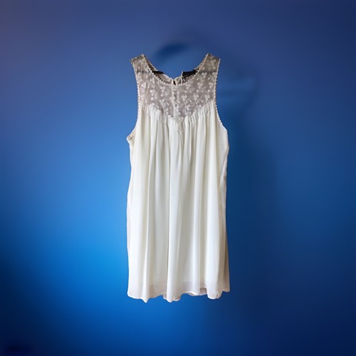 Sommerkleid creme weiß 42 - sommerkleid,