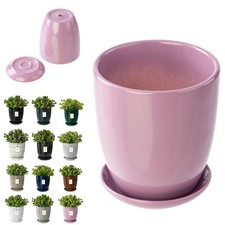 Blumentopf Blumenübertopf Blumenschale mit Untersetzer Rund Verschiedene Größen 